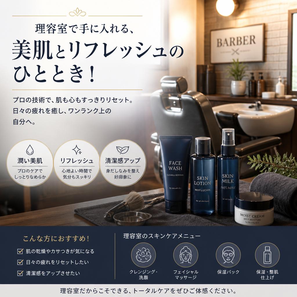 理容室で手に入れる、美肌とリフレッシュのひととき！