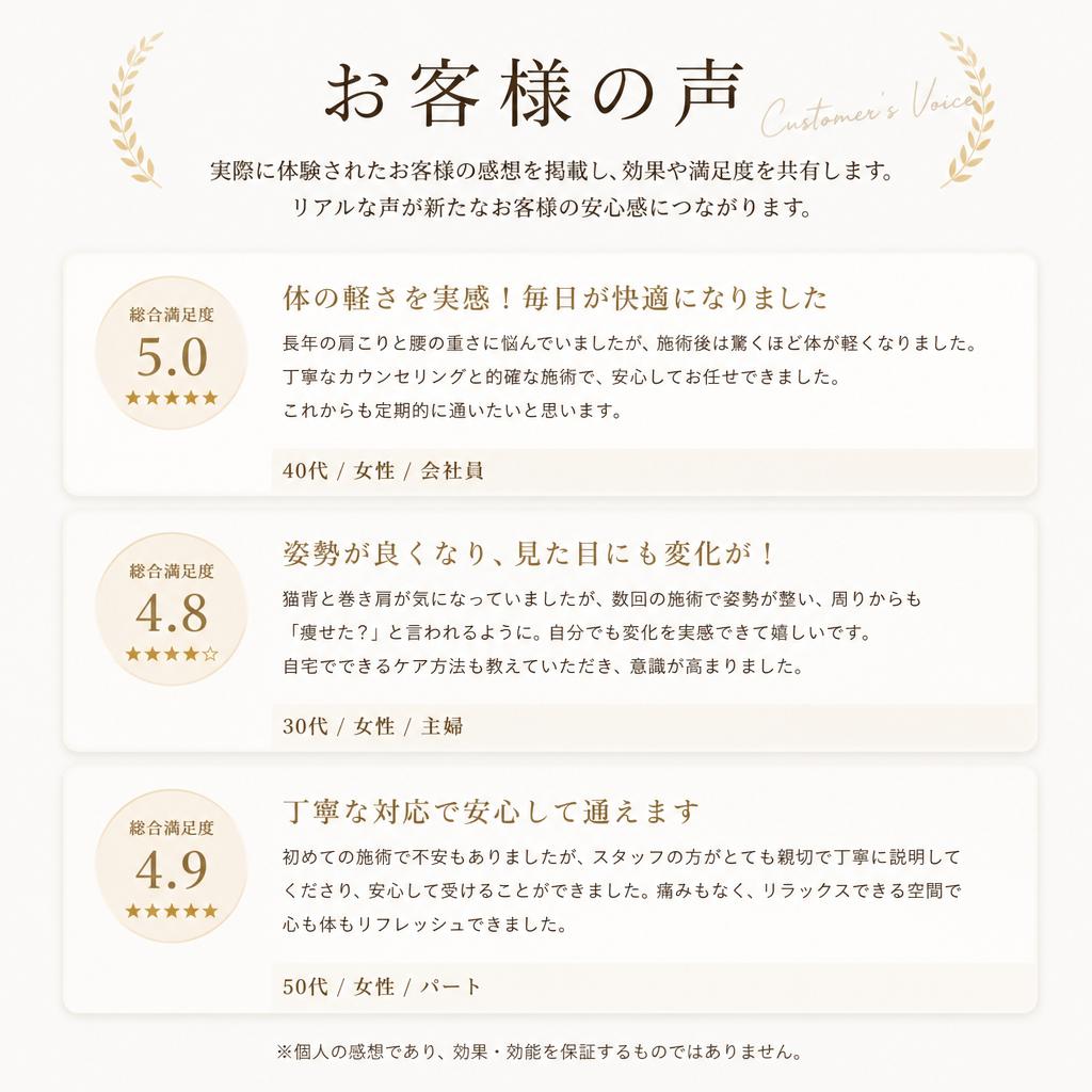 お客様の声