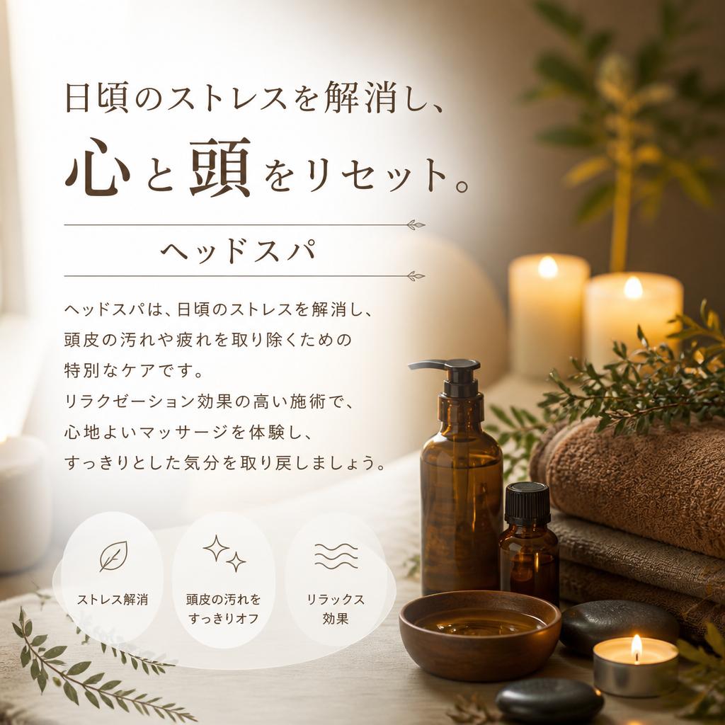 癒しのヘッドスパで心も身体も軽く