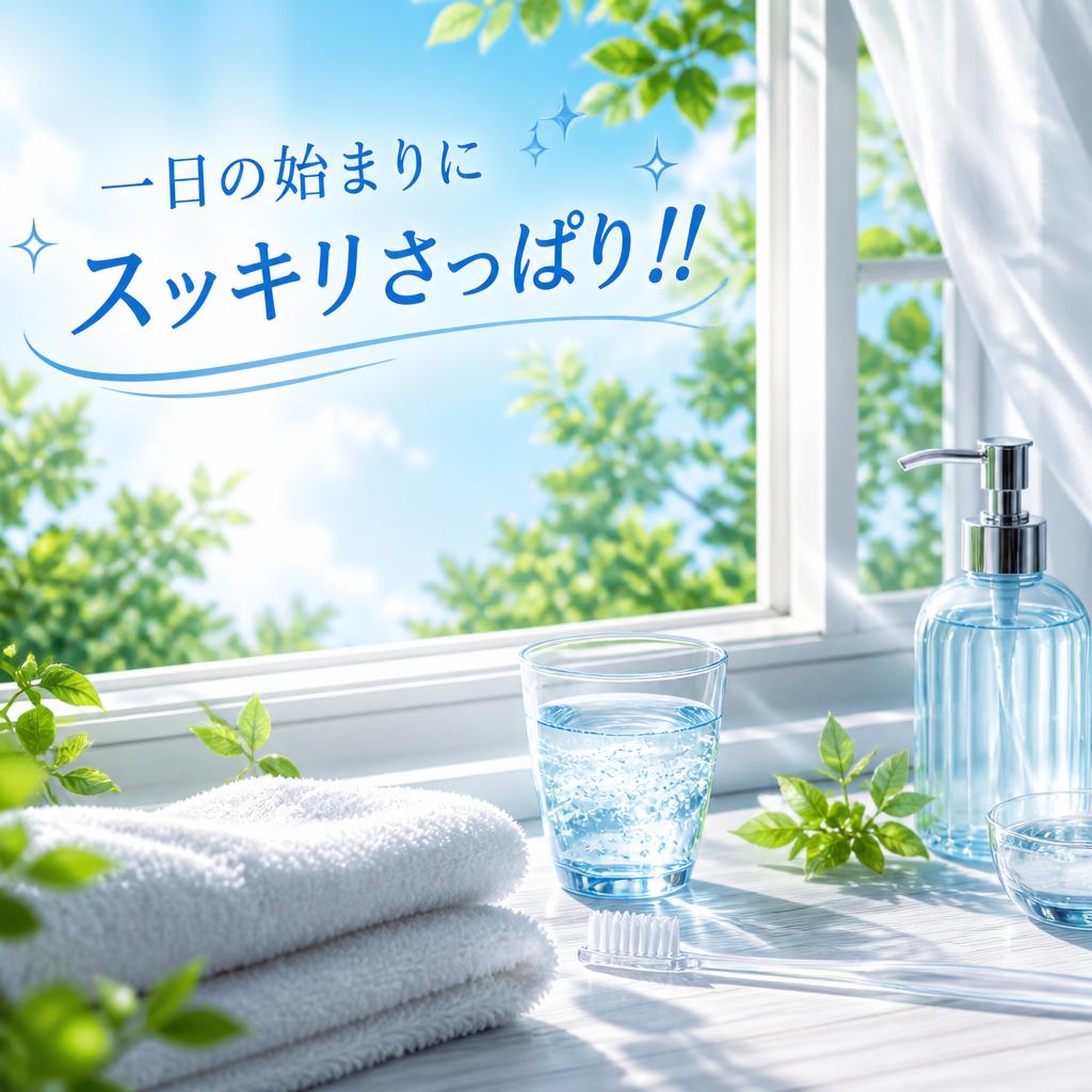 一日の始まりにスッキリさっぱり‼