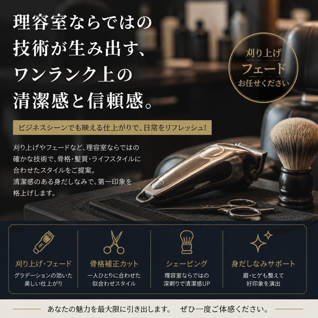 技術が光るカットサービス