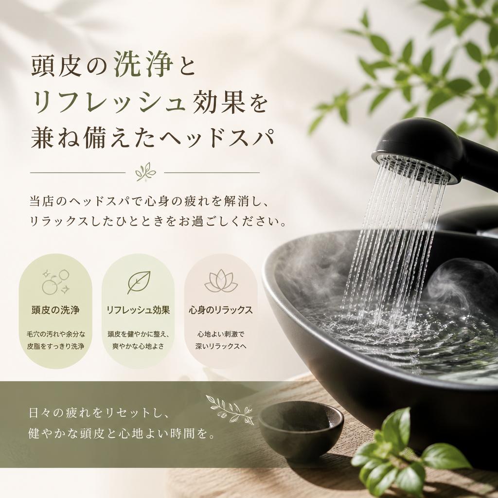 癒しのヘッドスパで心のリフレッシュを