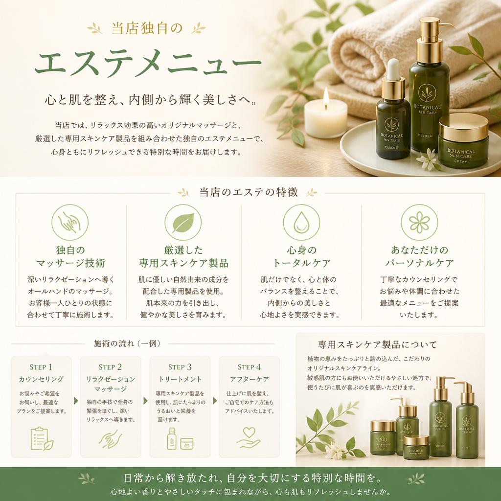 贅沢なトリートメントで感じるリラックス