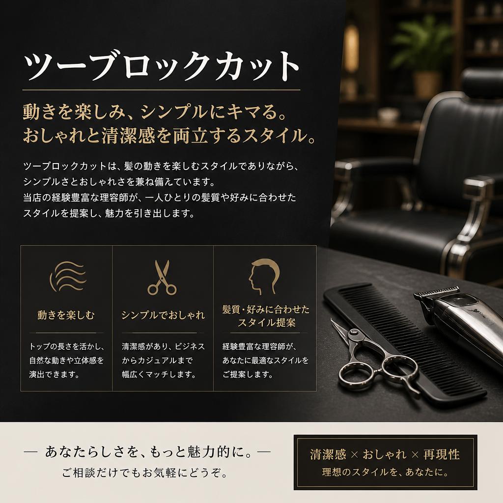 ツーブロックの魅力と提案
