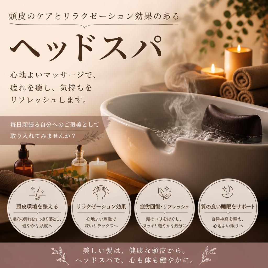 心を癒すヘッドスパ
