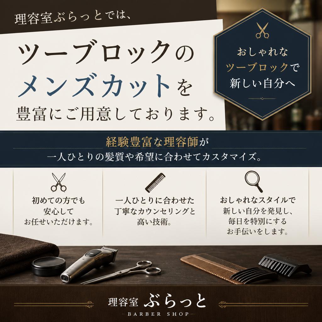 理容室ぶらっとのメンズカット