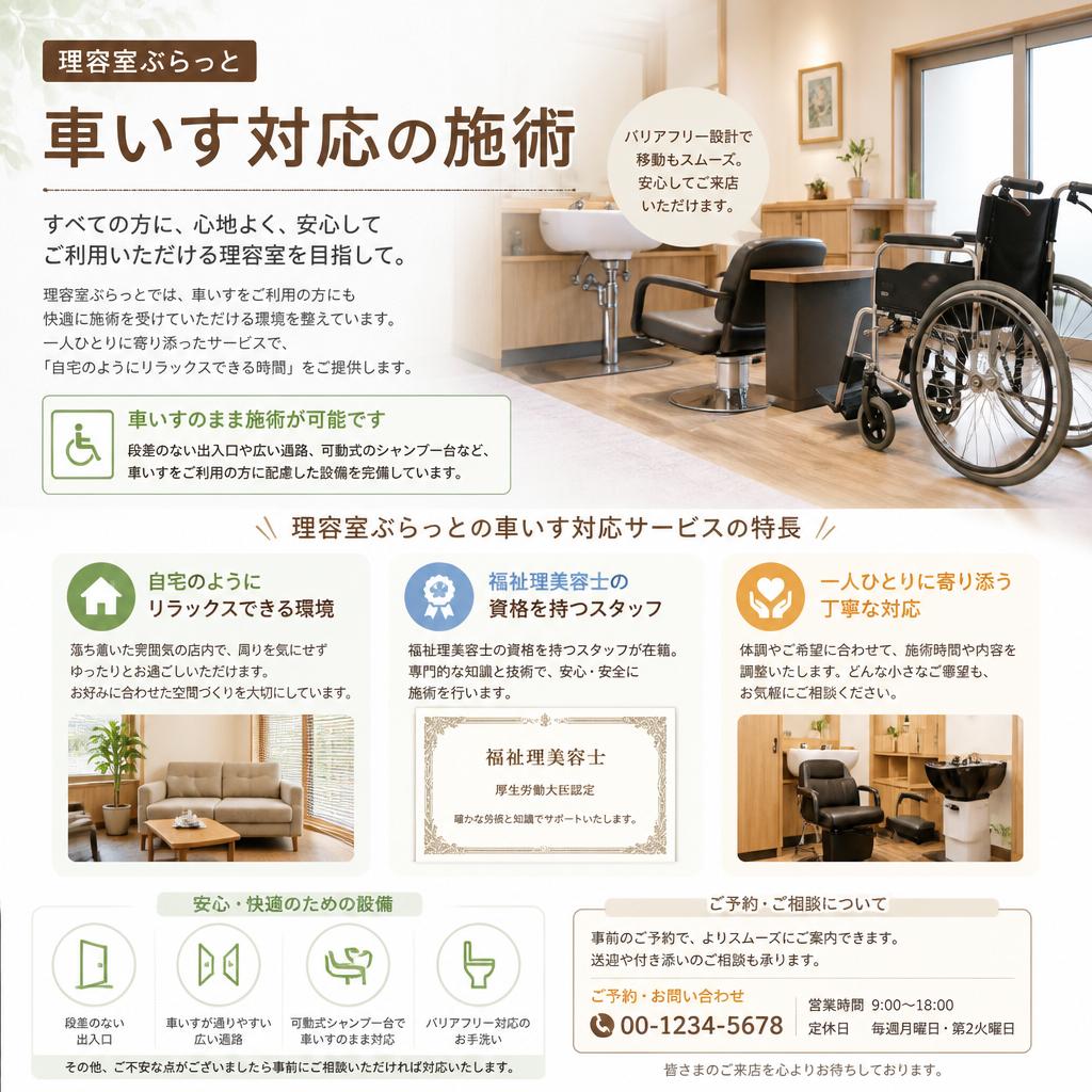 2. 理容室ぶらっとの特徴